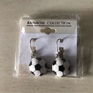 Brand New Soccer Ball Earrings